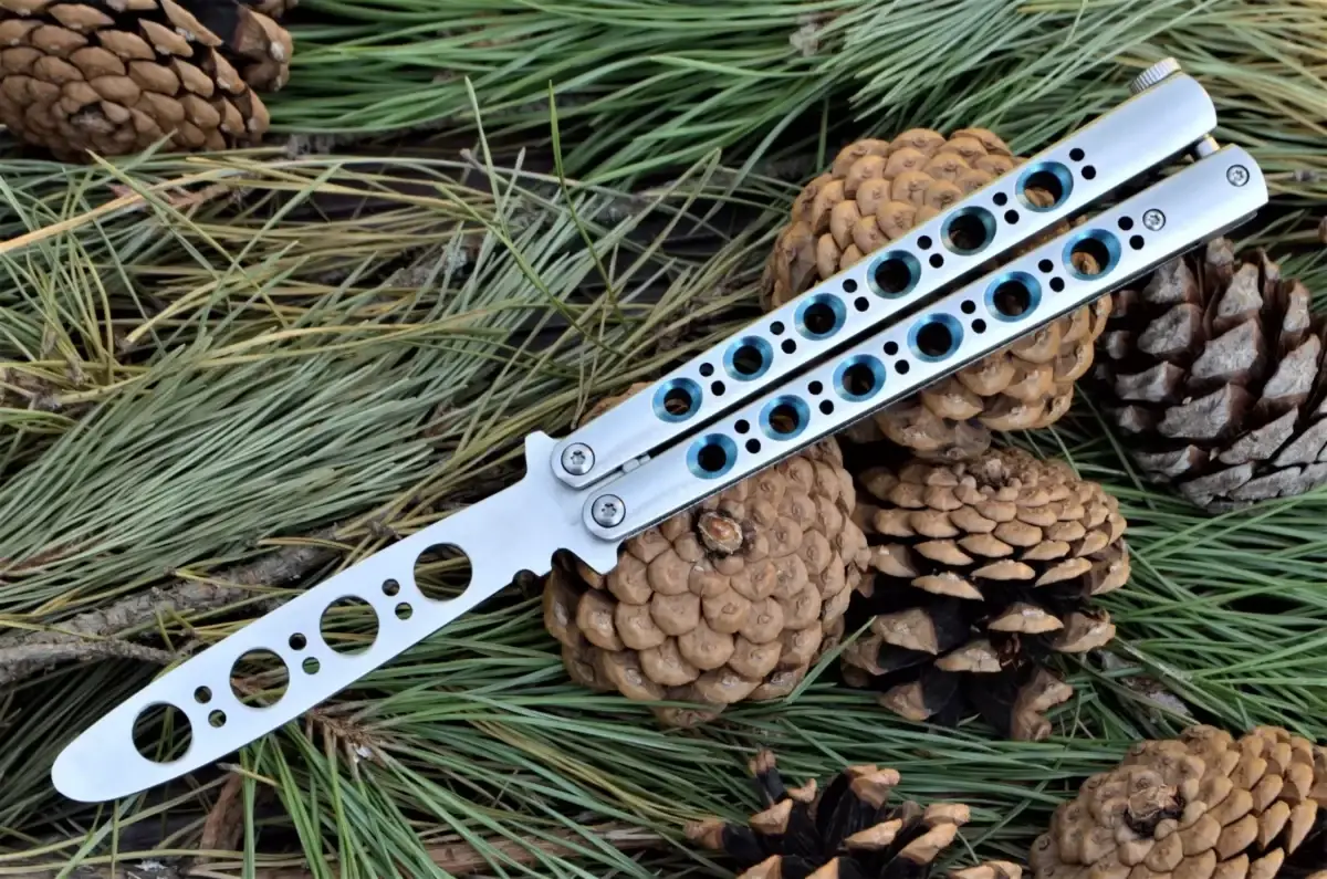 

Нож бабочка тренировочный Benchmade BM46 china, Металлик