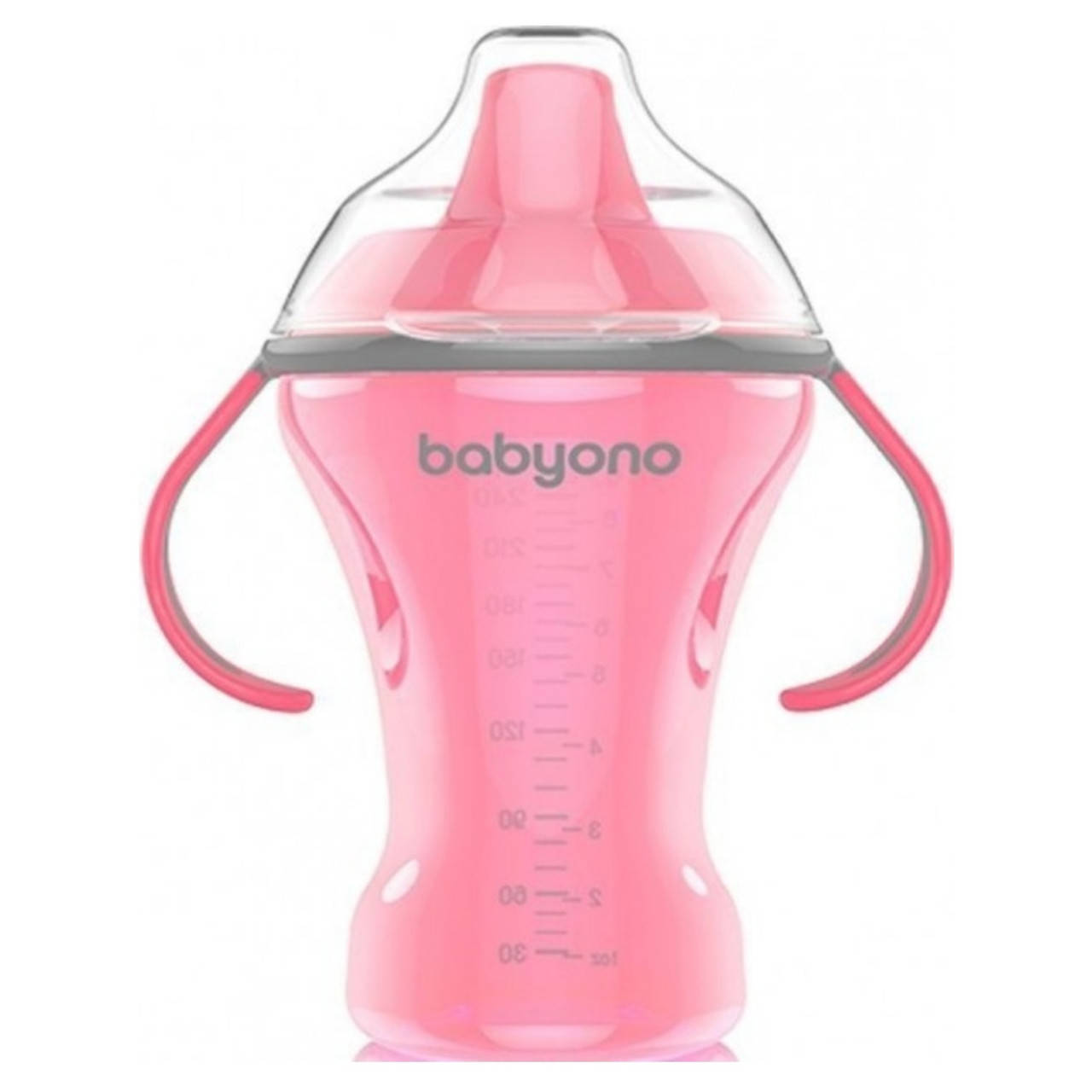 

Чашка-непроливайка BabyOno Natural Nursing з твердим носиком(рожевий) 260мл, Розовый