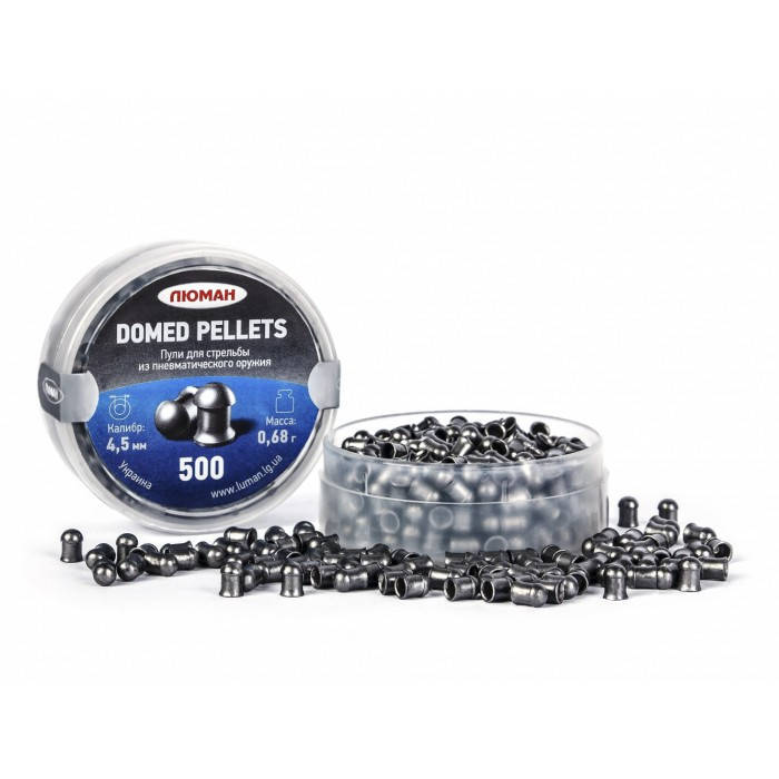 

Пули Люман Domed pellets(круглі)0,68/500 шт