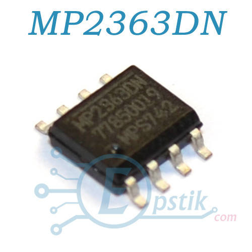 

MP2363DN, DC/DC преобразователь от 0.9 до 21В, 3А, 365кГц, SOP8