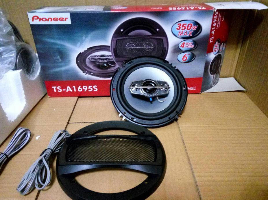 

Автоакустика Пионер 350 ват 4-х полосные динамики в авто колонки автомобильные Pioneer 16 см 6" дюймов в карты