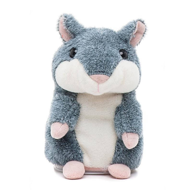 

Интерактивная игрушка говорящий хомяк повторюшка! TOP, Серый
