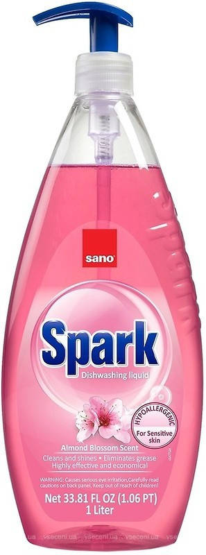 

Средство для мытья посуды SANO Spark Миндаль 1л, арт.350555