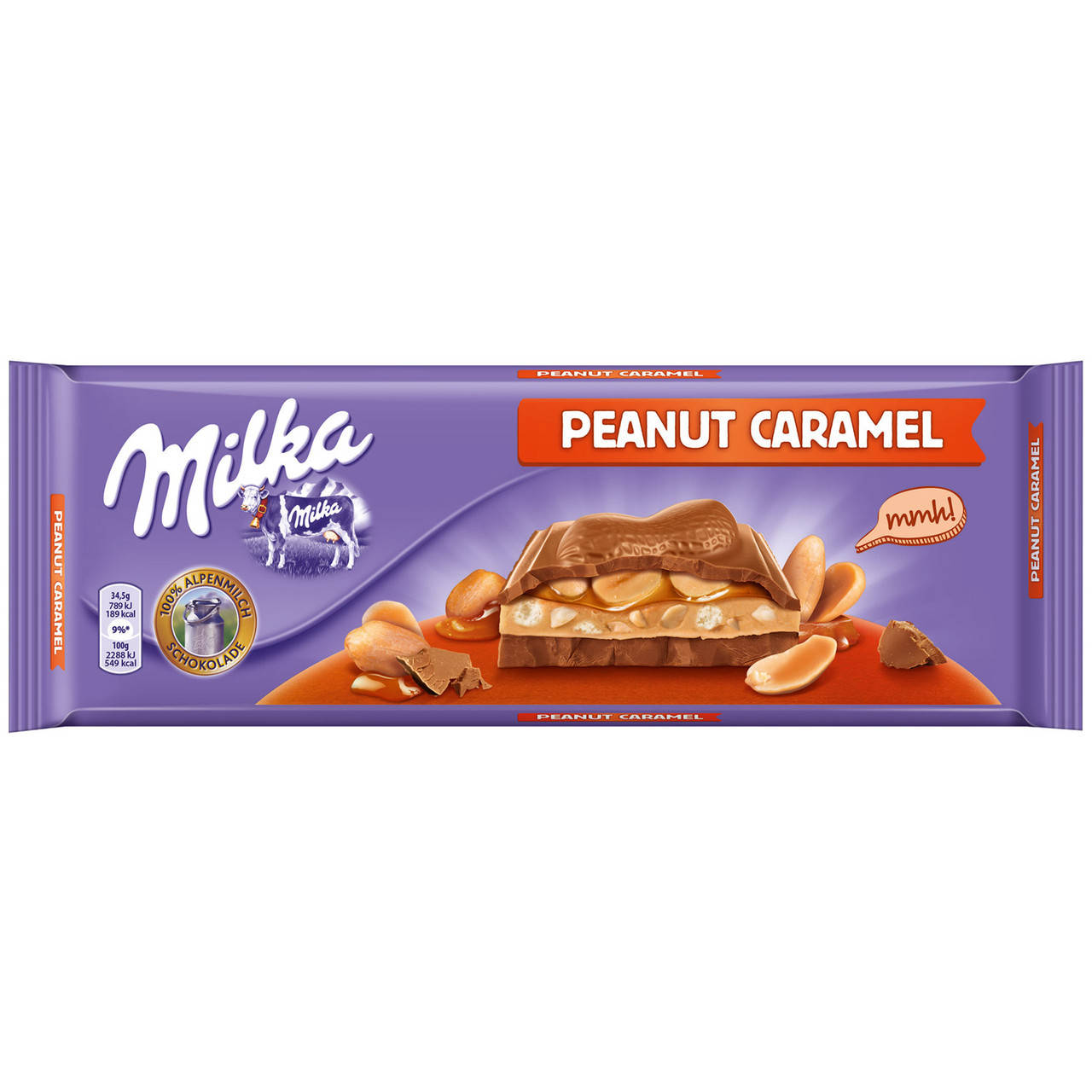 

Шоколад молочный с арахисом и карамелью Milka Peanut Caramel 300гр.
