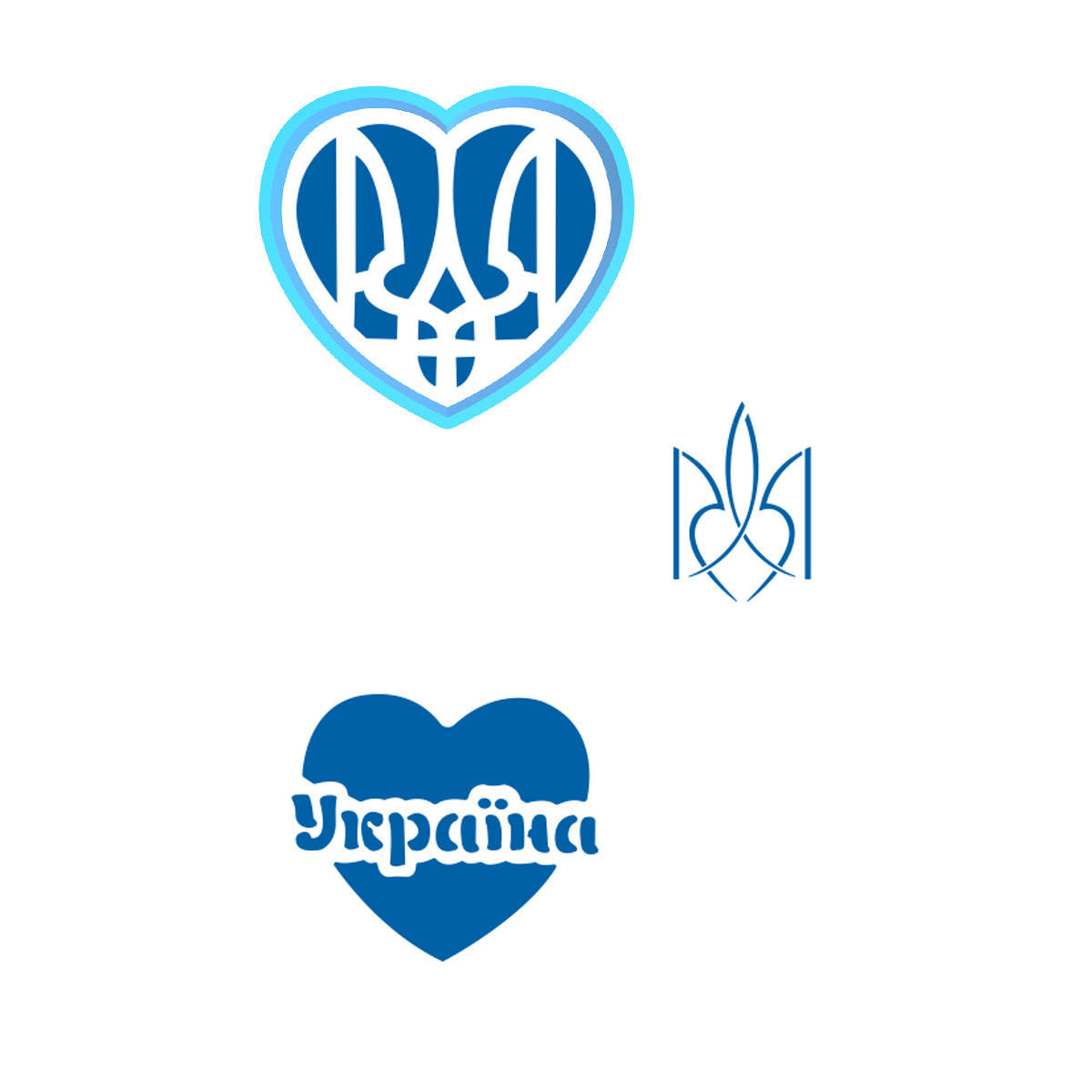 

Сердце Украины вырубка с трафаретом 6,5*7,3 см (TR-2)