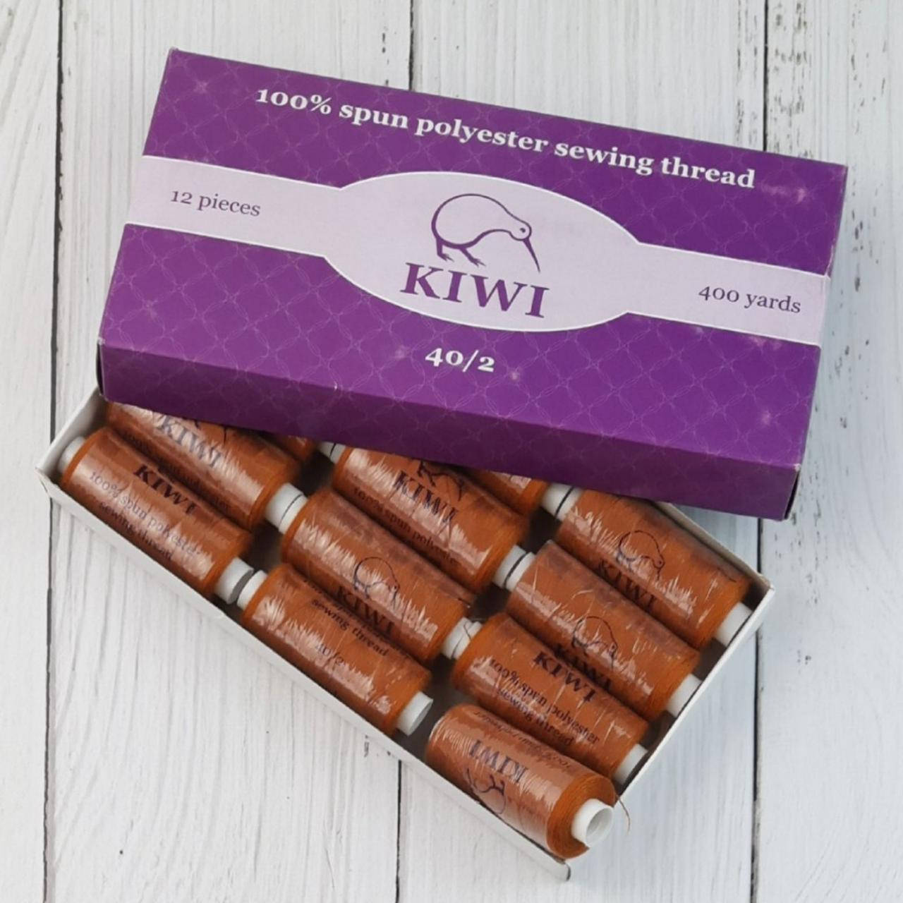 

Швейные нитки KIWI 40/2 (400 ярдов) №446 КОРИЦА