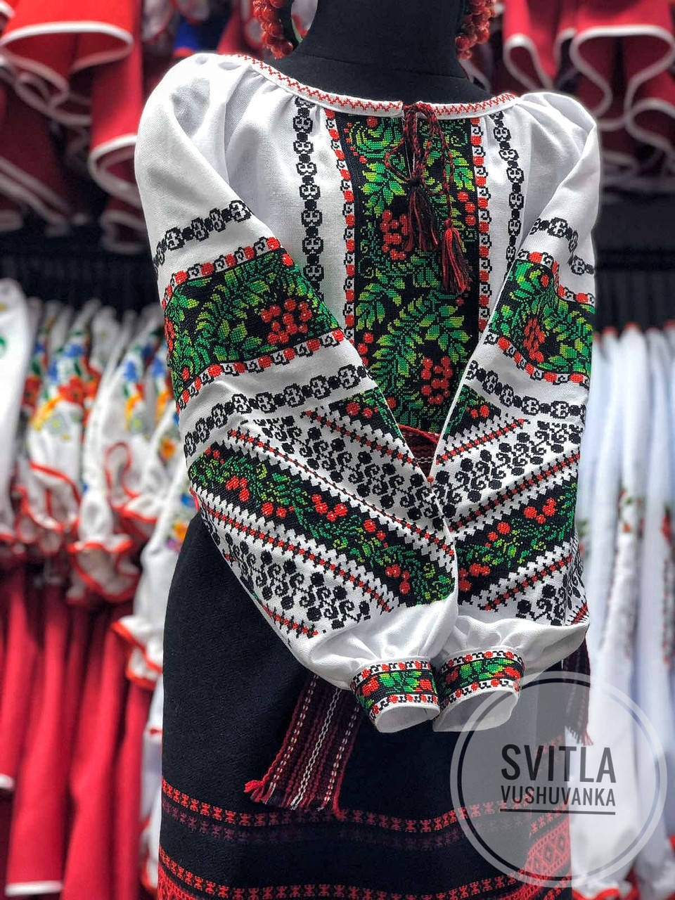 

Вишита сорочка для дівчинки "Калина"