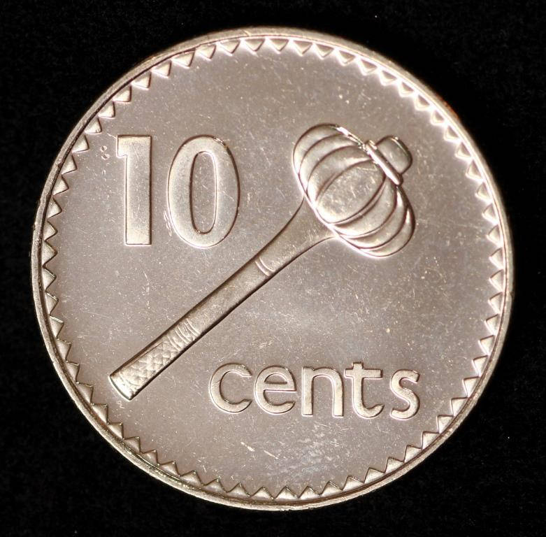 

Монета острова Фиджи 10 центов 2006 г.