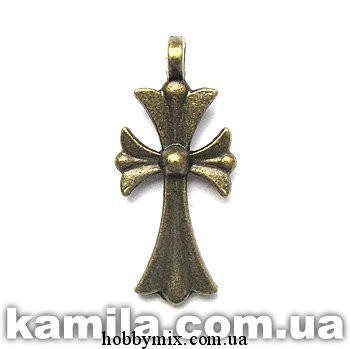 

Метал. подвеска "крестик" бронза (1,5х3,2 см) 3 шт в уп.