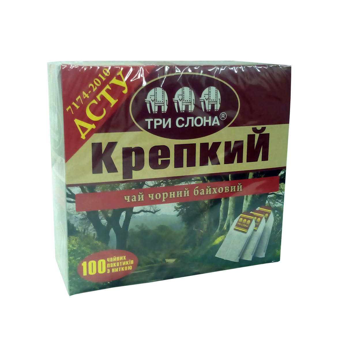 

Чай Три слона Крепкий черн. 100*1,5г с/н (16)