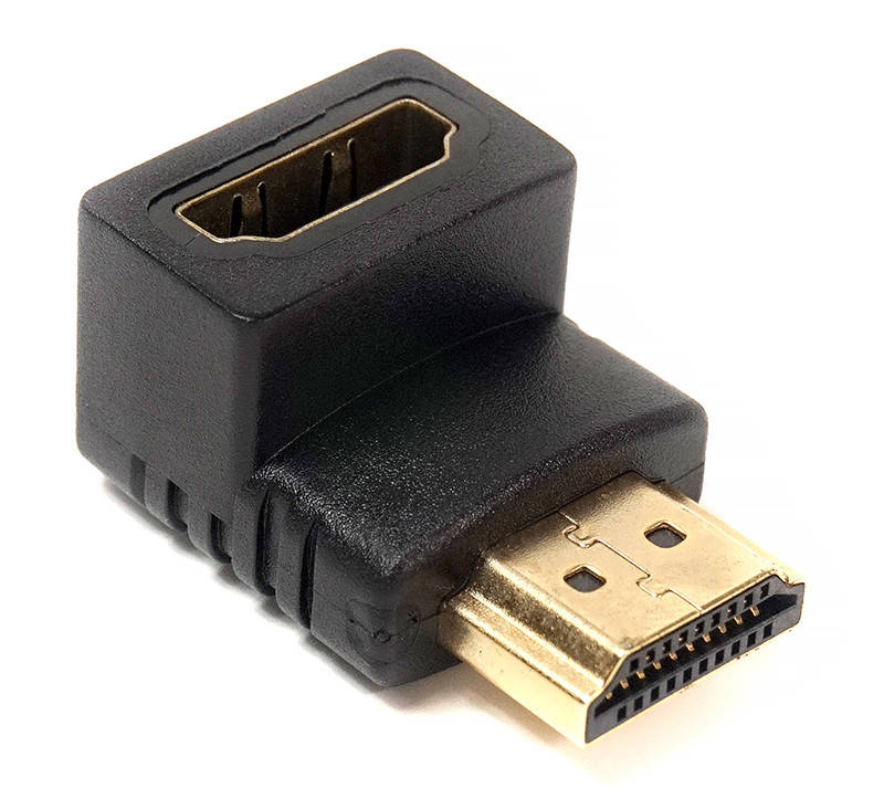 

Переходник PowerPlant HDMI AF - HDMI AM, нижний угол