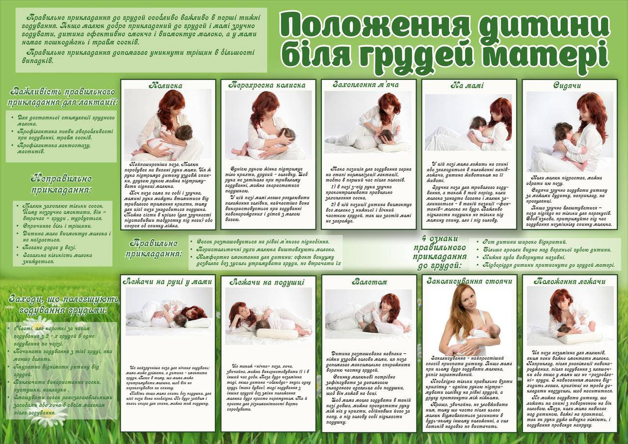 

Санбюллетень "Положення дитини біля грудей матері"