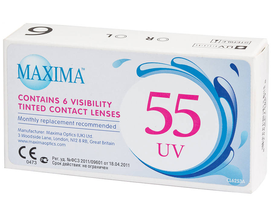 

Контактные линзы MAXIMA 55 UV