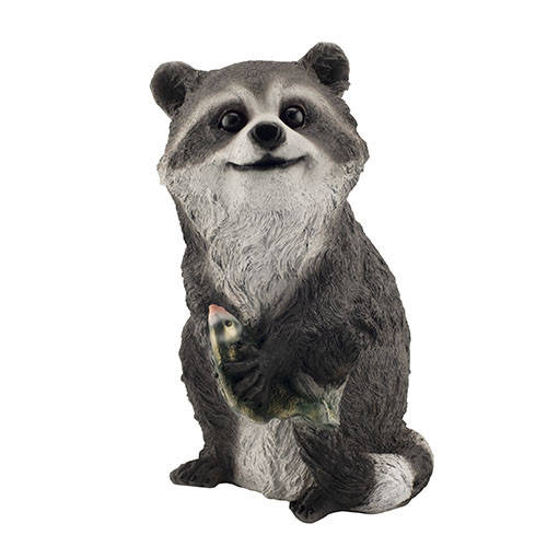 

Садовая фигура Енот с рыбой (полистоун) F1012(P)