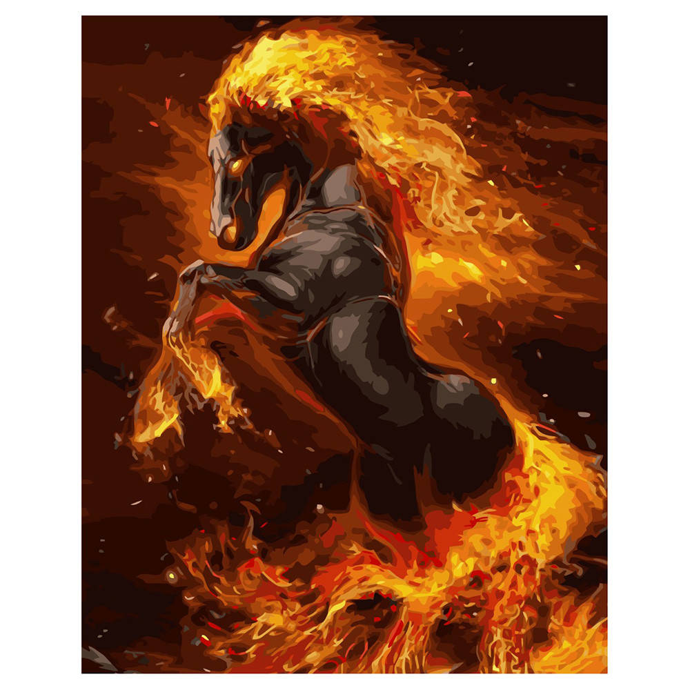 

Картина по номерам VA-2042 «Огненный конь», 40х50 см