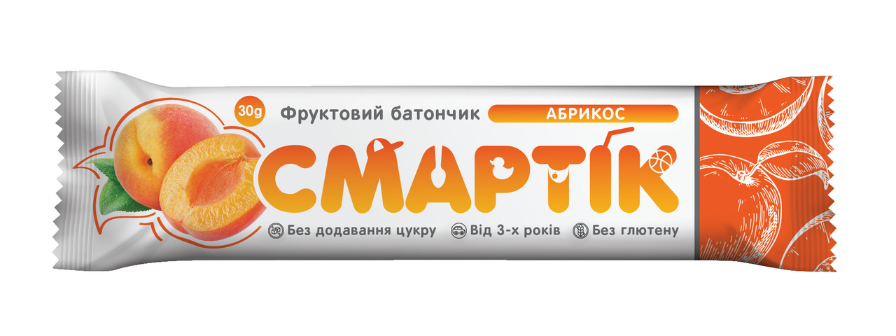 

Фруктовый батончик Абрикос Смартик, 30 г