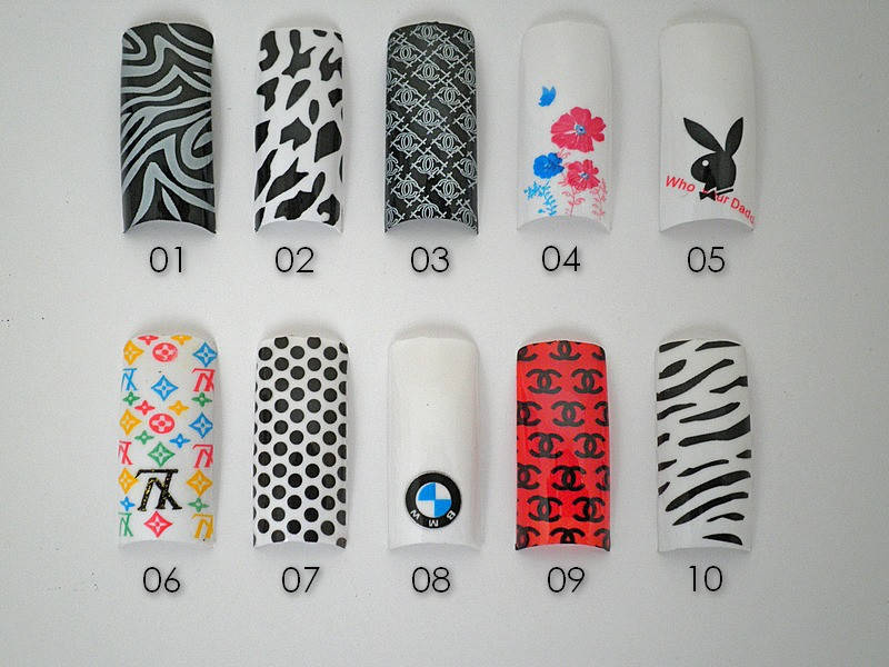 

Ногти накладные с рисунком ASN-YD (в пакете 10 шт.)