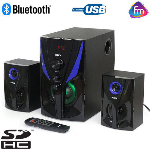 

Музыкальный центр ZXX ZX-4809 25 BT, Акустическая система с подсветкой двумя колонками и сабвуфером