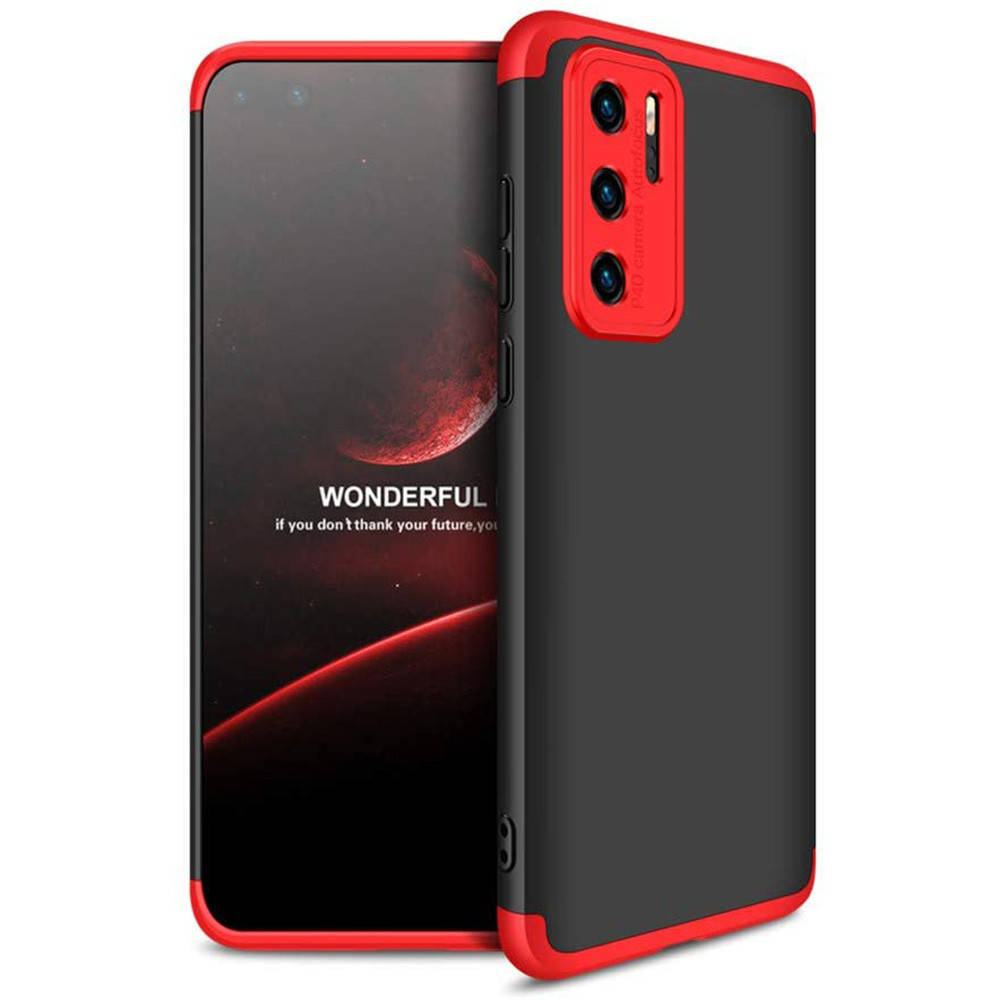 

Чехол накладка GKK 360 для Huawei P40 Pro красный