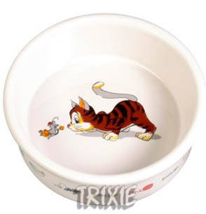 

Trixie ТХ- 4007 Миска керамическая 0,2л /11 см для кошек