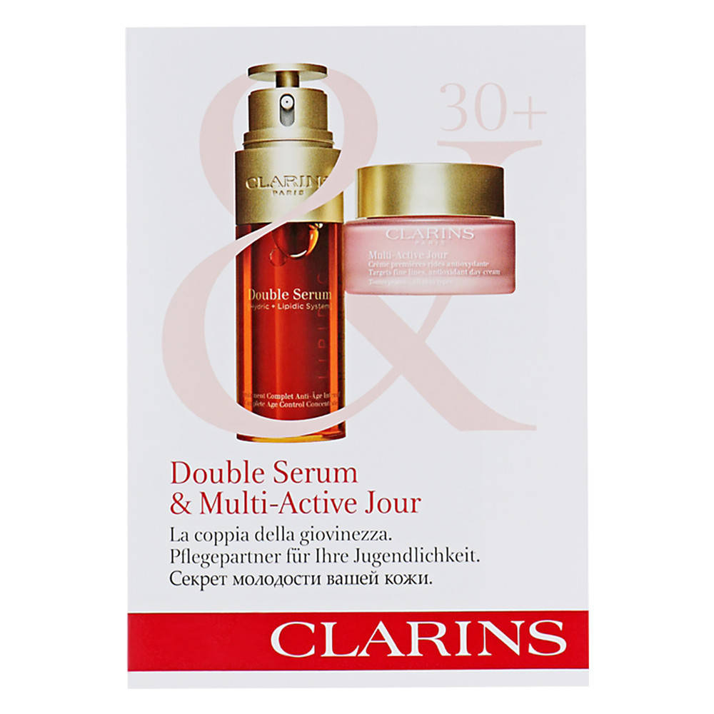 

Набор пробников для ухода за лицом "30+" Clarins Double Serum & Multi-Active Jour (3380810409017)