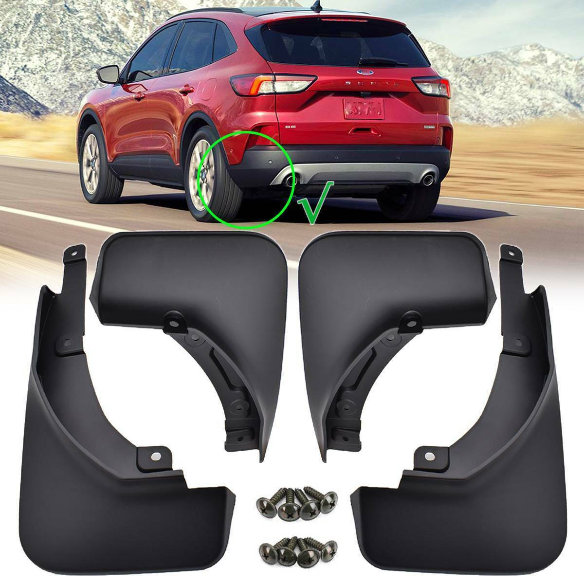 

Брызговики для Ford Kuga/Escape 2020+, к-кт (4шт.)