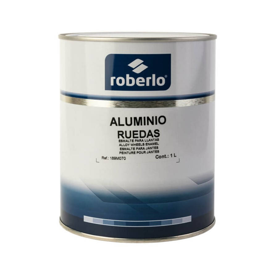 

Автоэмаль для дисков Roberlo Aluminio Ruedas 1 л Металева, Серебро