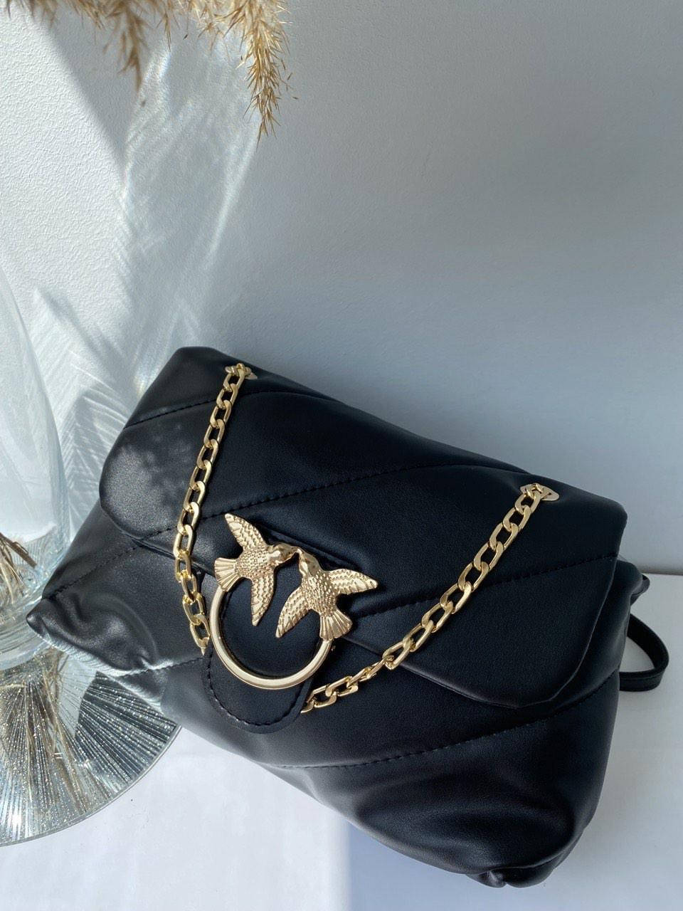 

Сумочка женская кросс-боди стеганая на плечо с клапаном 27*17 см Nata, Черный