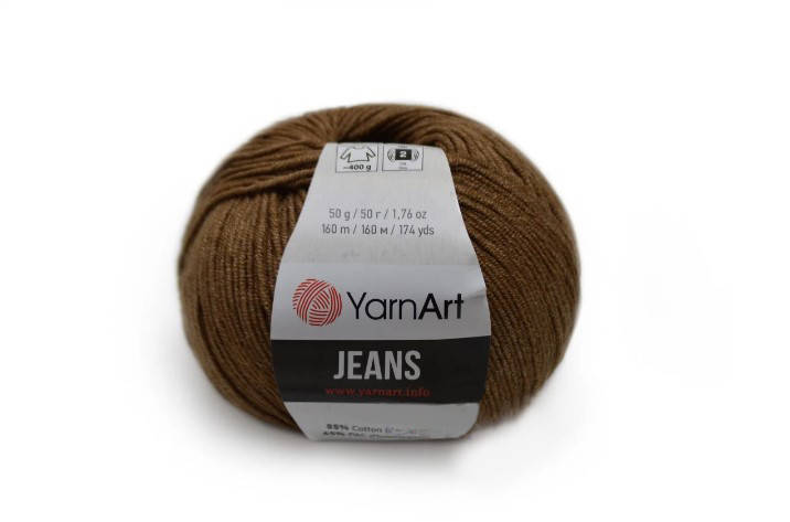 

YarnArt Jeans, Коричневый №40