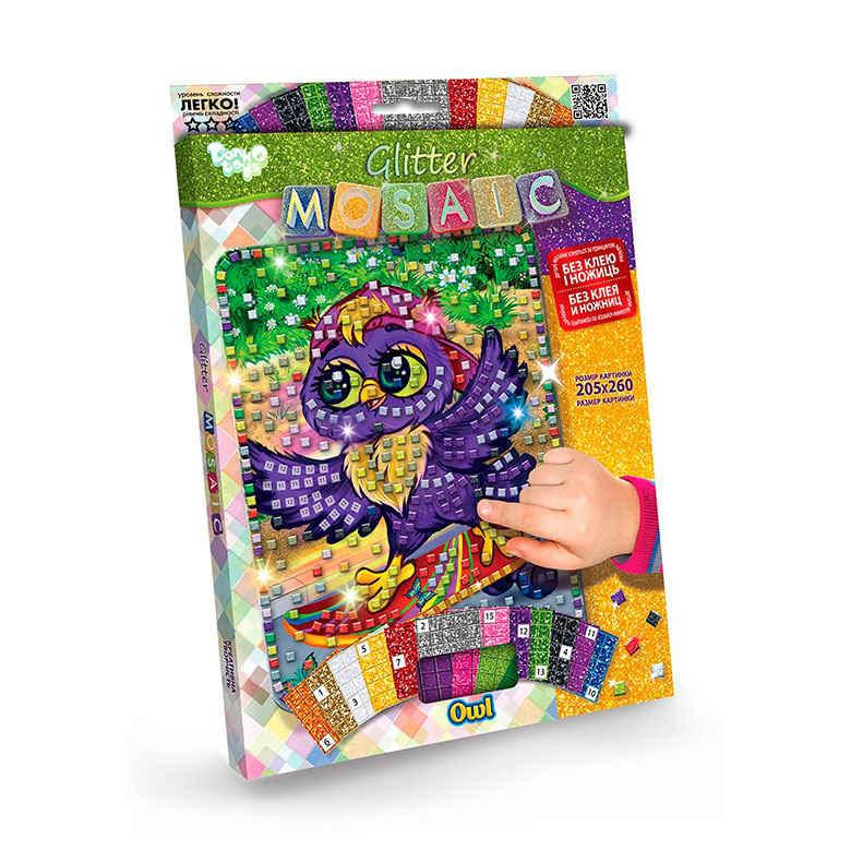 

Набор для творчества DankoToys DT БМ-03-04 Мозаика блестящая Glitter Mosaic