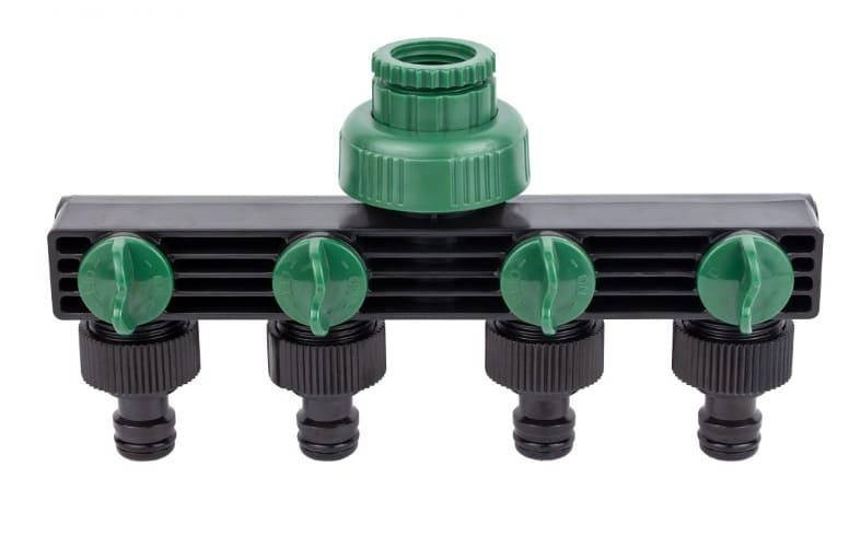 

Кран распределительный Grad с адаптерами 1/2" 4 выхода в/р 1/2"x3/4" (5016905)