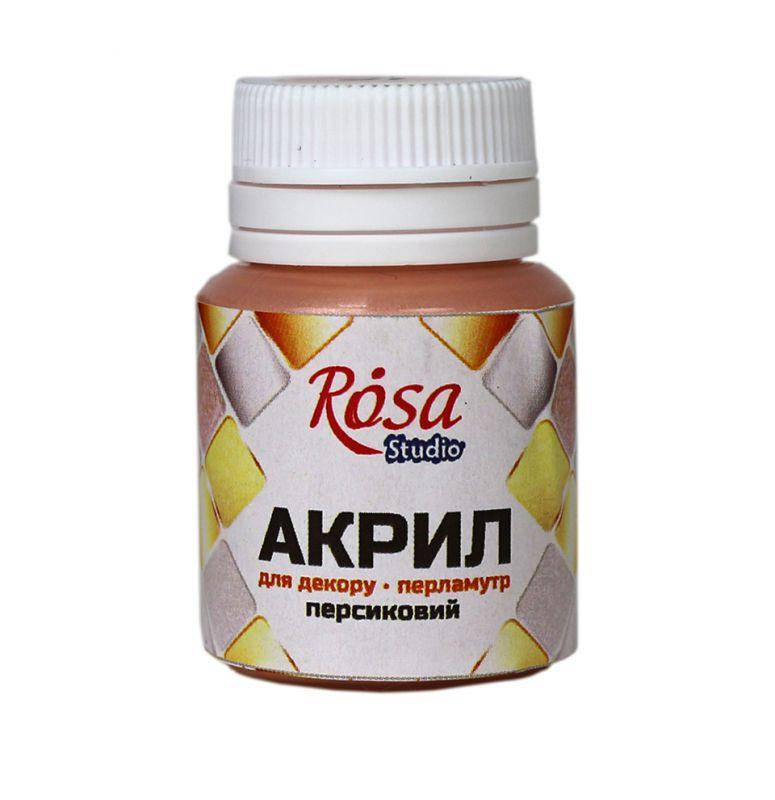 

Акрил для декора перламутр 20мл. Rosa Start Персиковый