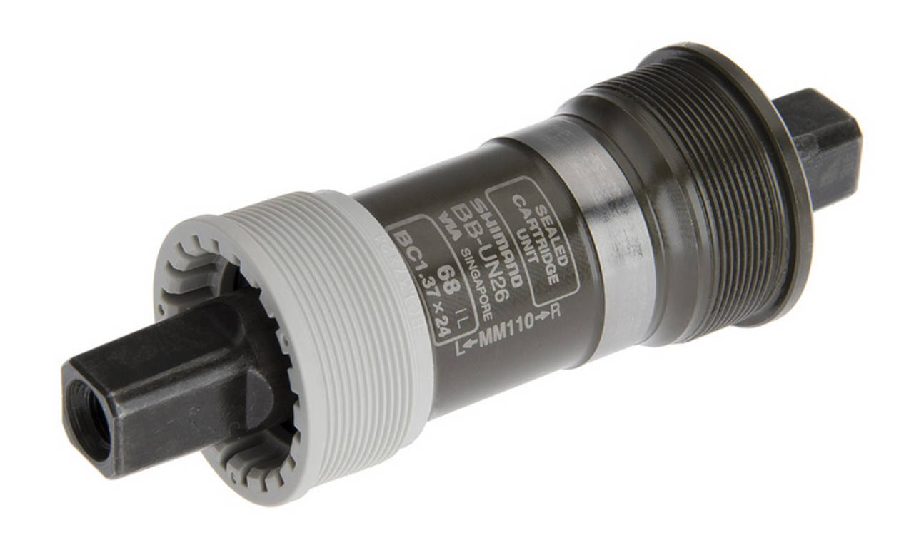 

Каретка Shimano BB-UN26 BSA 68x122,5 мм 1,37x24 під квадрат, з болтами