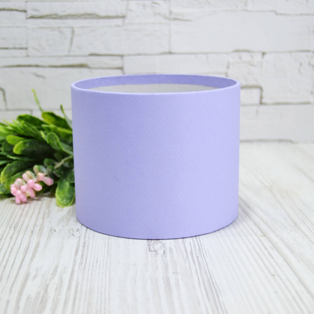 

Коробка шляпная. Упаковка для цветов. 12х10 Лаванда