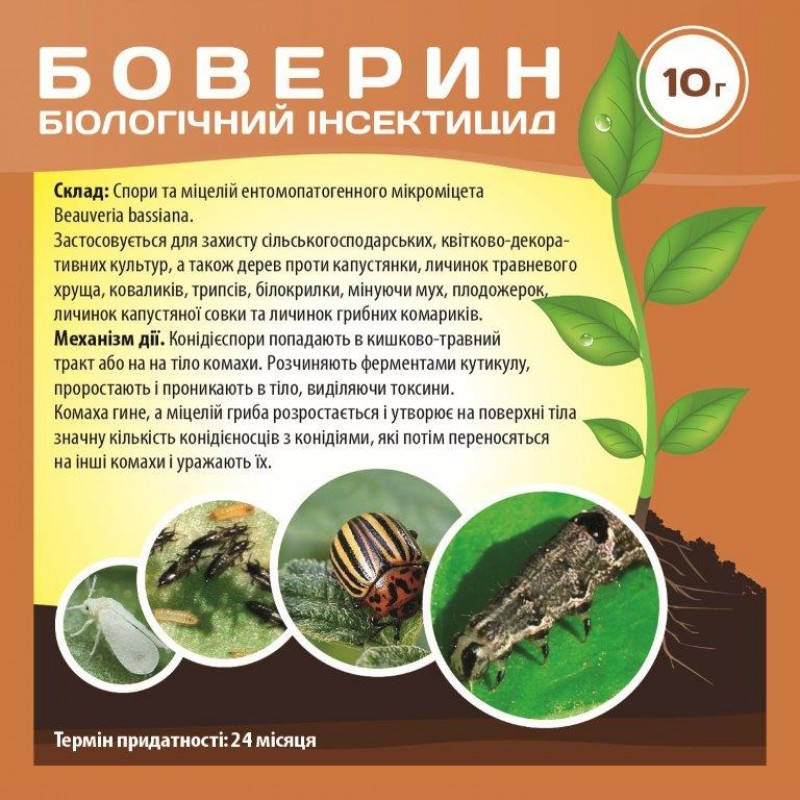 

Біоінсектицид Боверин 10 г