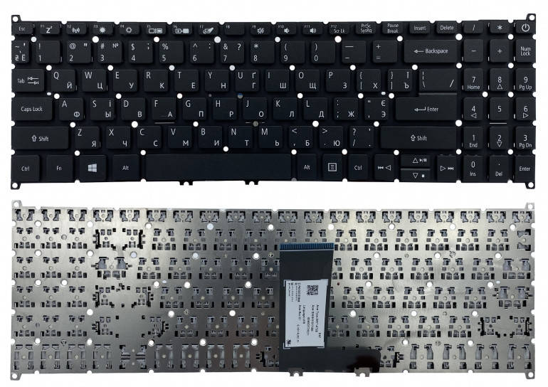 

Клавиатура для ноутбука Acer SF315-51 A315-55 новая, Черный