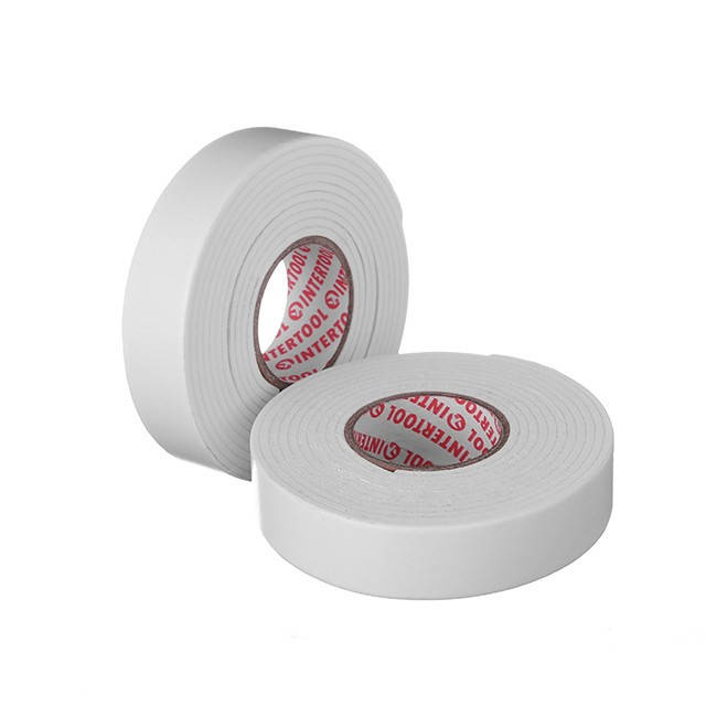 

Скотч двухсторонний 19 мм*1.5 м на вспененной основе INTERTOOL KT-0971