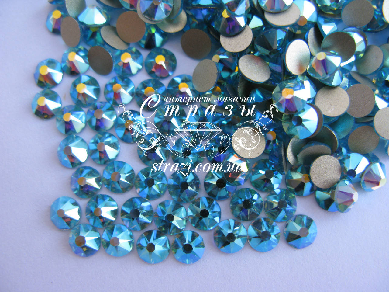 

Стразы ss20 Aquamarine AB, Xirius, NEW, 16 граней, 100шт. (5,0мм)