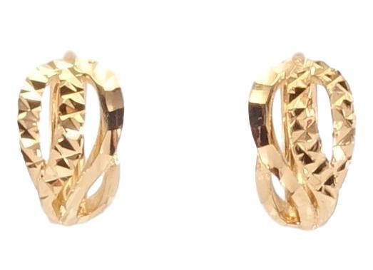 

Серьги Xuping Позолота 18K колечки "Декоративный орнамент"