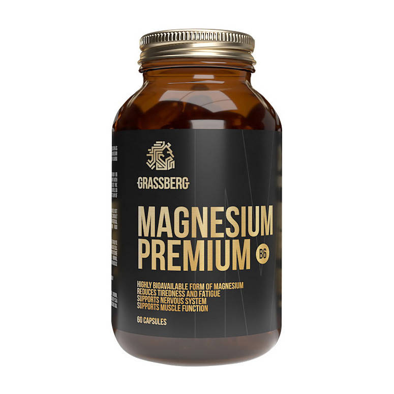 

Магний В6 Grassberg Magnesium Premium B6 60 caps