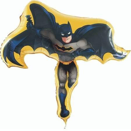 

G Шар воздушный фольгированный Бэтмэн Foil balloon Batman 90cm - В УП, Разные цвета