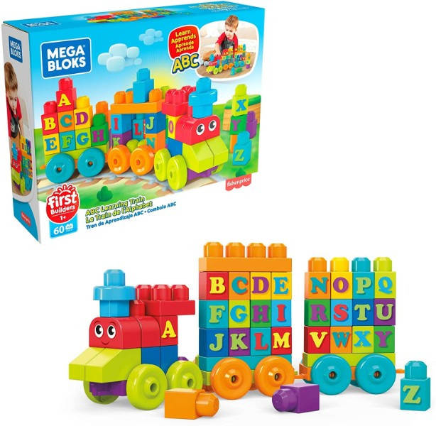 

Mega Bloks Конструктор Поезд алфавит DXH35 Building Basics ABC Learning Train