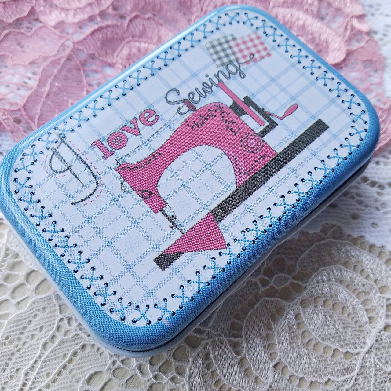 

Коробка металлическая прямоугольная "Sewing", Разные цвета