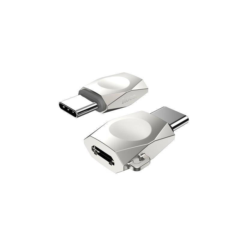 

Adapter Hoco UA8 MicroUSB -> Type-C Pearl Nickel