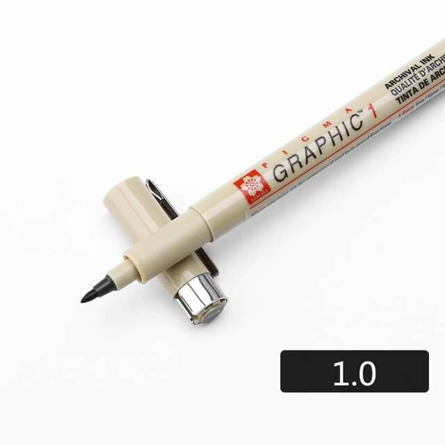 

Линер Sakura Pigma Micron Graphic 1 толщина линии 1 мм (XSDK1#49)