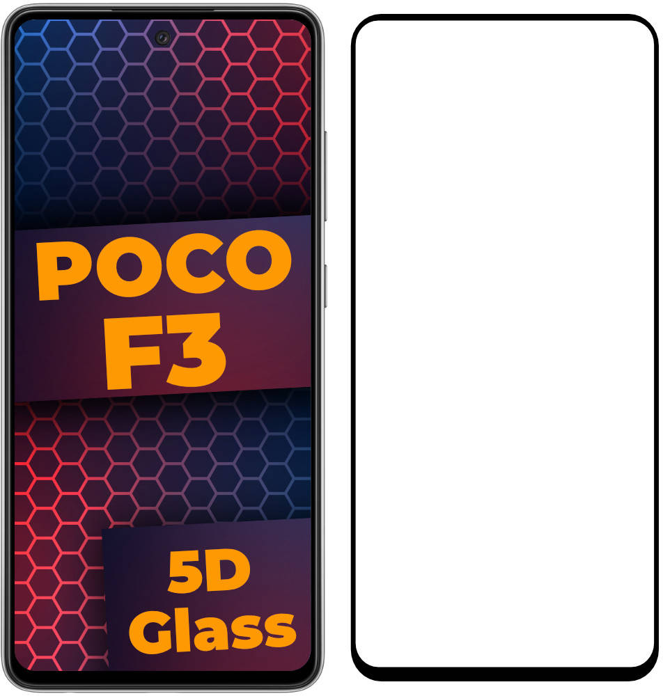 

5D стекло Xiaomi Poco F3 (Защитное Full Glue) (Сяоми Поко Ф3)
