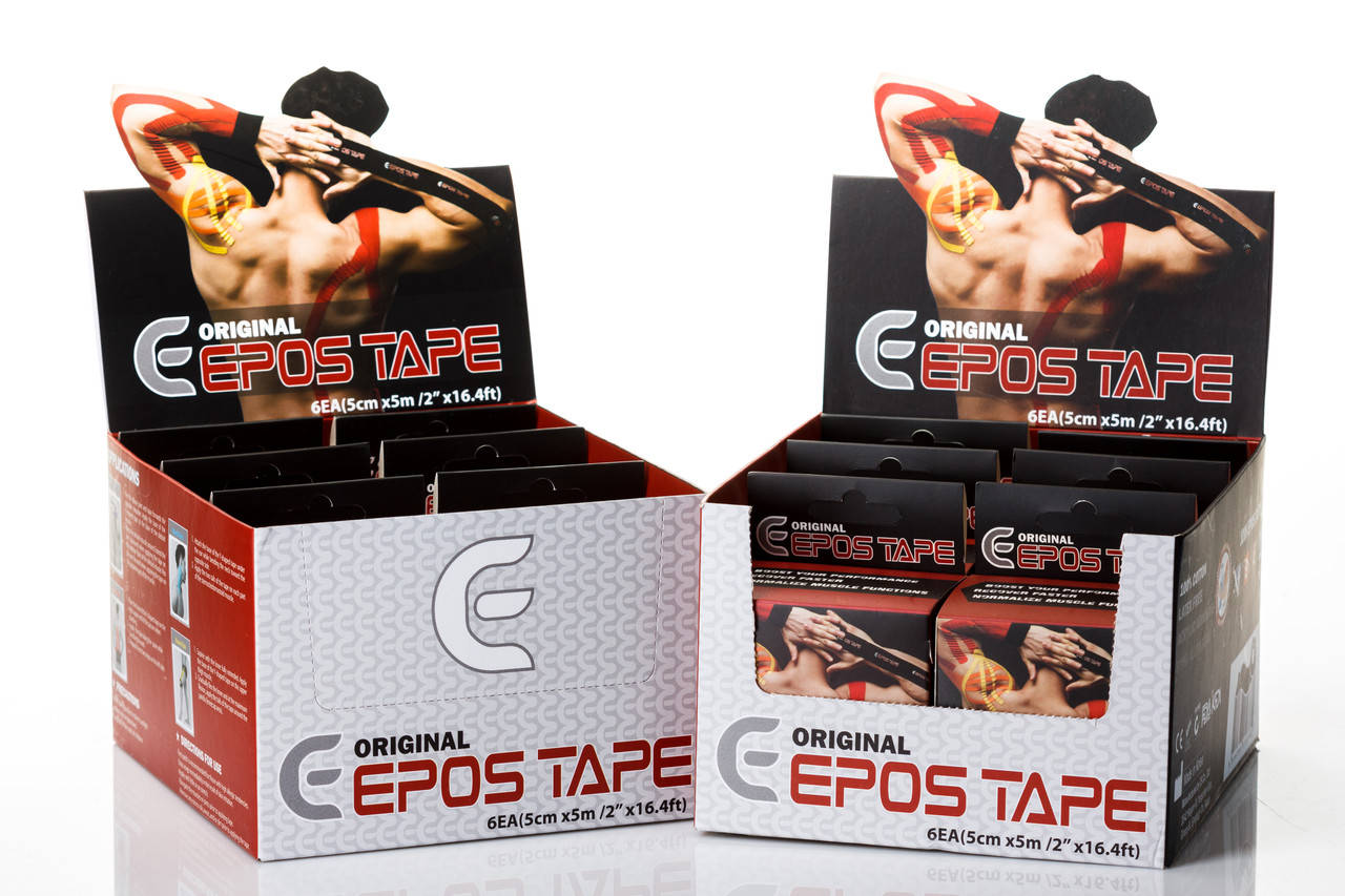 

Кинезио тейп EPOS TAPE Х 12 шт (цвета на выбор)