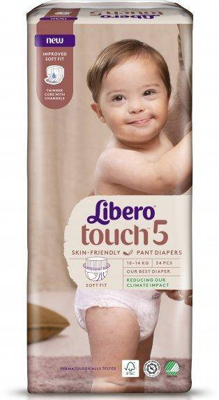 

Подгузники-трусики Libero Либеро Touch 5 10-14 кг 34 шт