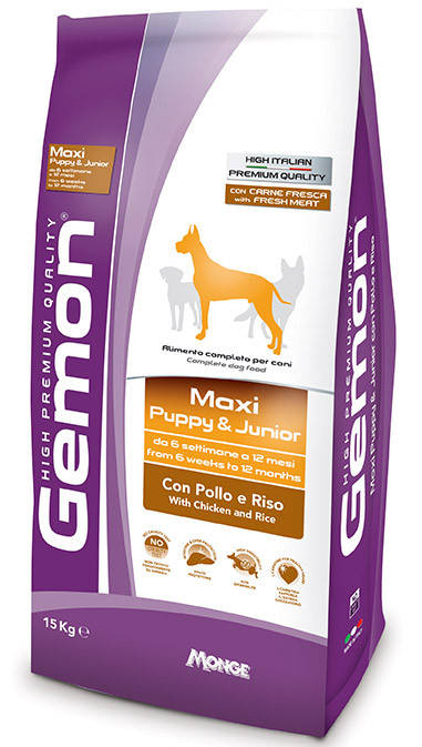 

Gemon Maxi Puppy & Junior корм для щенков крупных пород, 15 кг