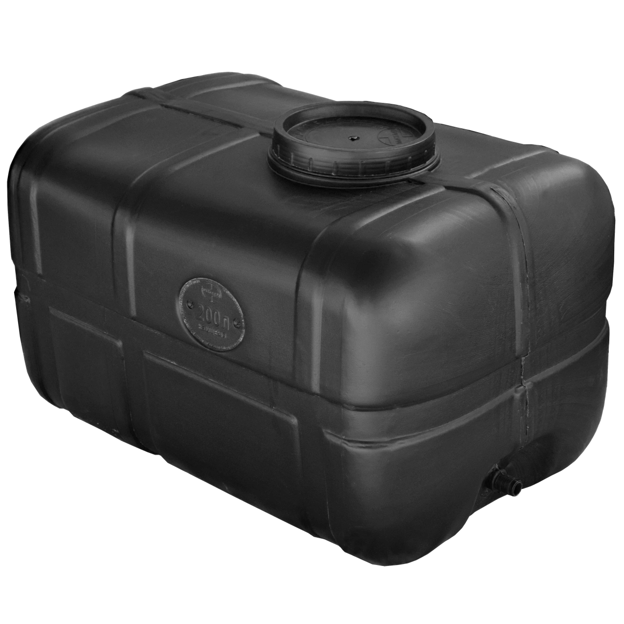 

Бочка 200 л техническая непищевая прямоугольная черная